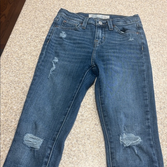 Levi Strauss high rise super skinny distressed jeans size 10 - Picture 2 of 5